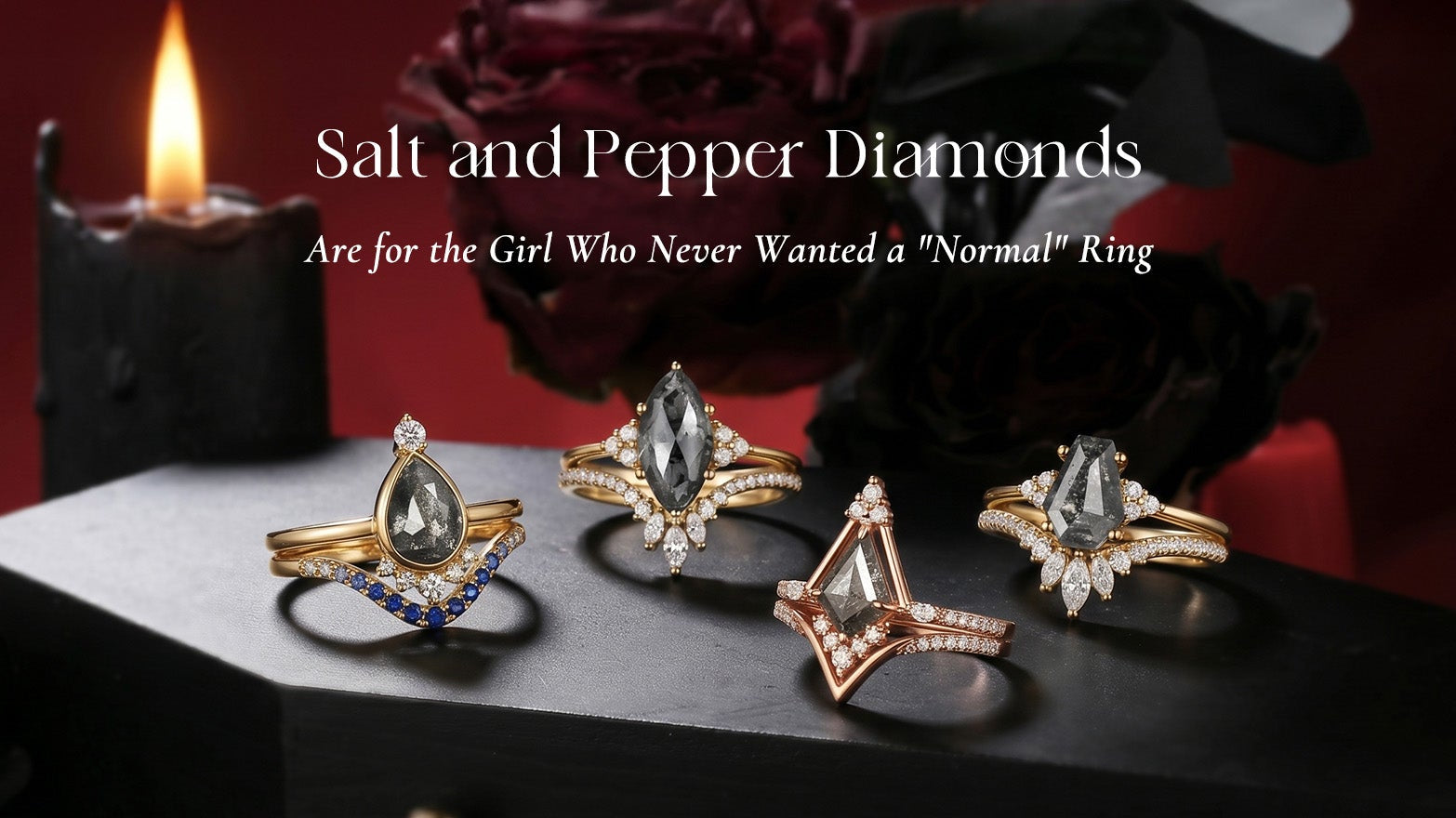 Salt and Pepper Diamonds: For the Girl Who Never Wanted a "Normal" Ring