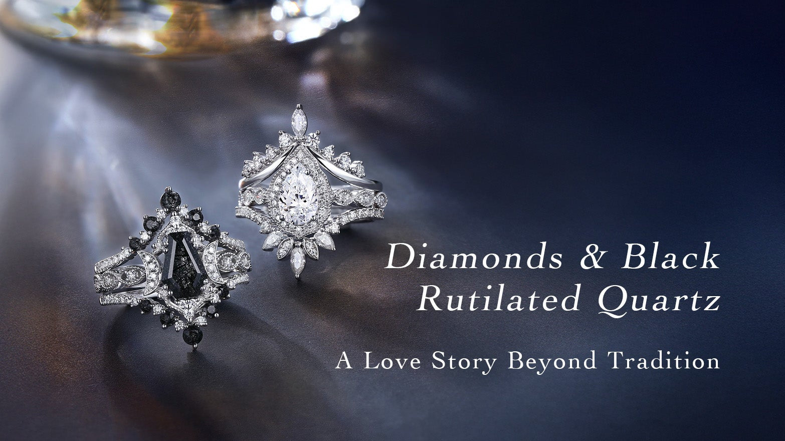 Diamonds & Black Rutilated Quartz: A Love Story Beyond Tradition