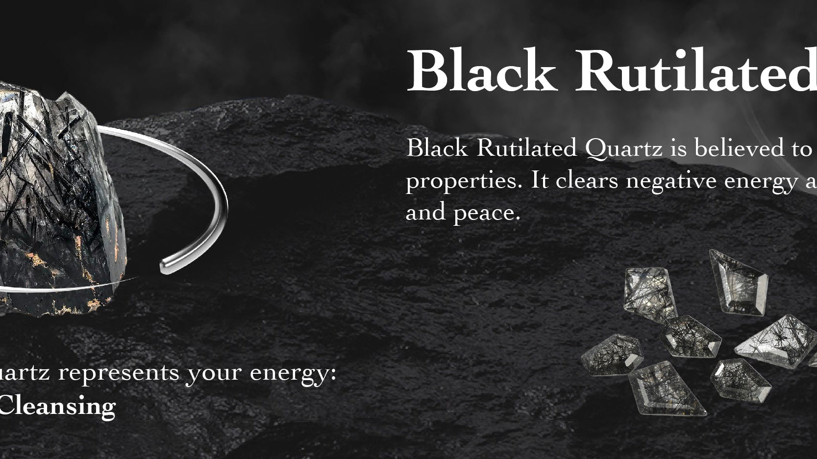 Black Rutilated Quartz: A Unique Engagement Ring Imprinted by Nature