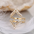 Signature Ring Jacket 'Guardian Angel' Cluster Cage Ring 2pcs