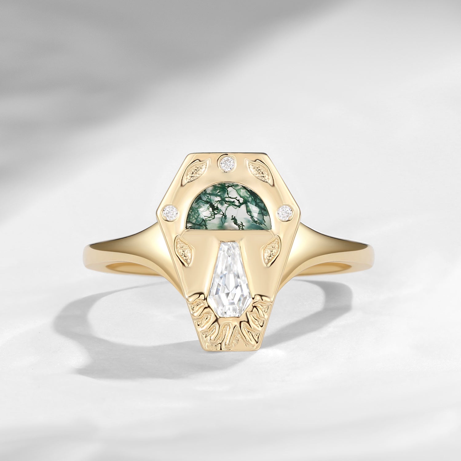 'Tree of Life' Stamp Engagement Ring