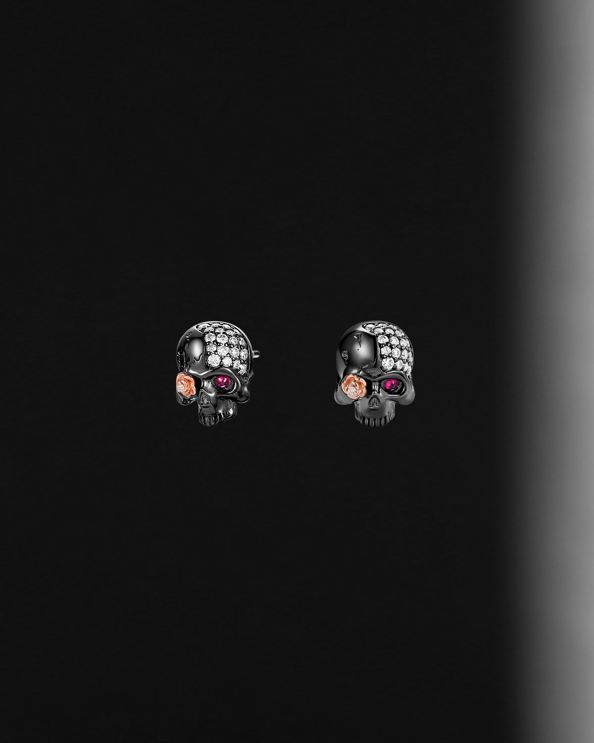 Gothic Skull & Skeleton Stud Earrings