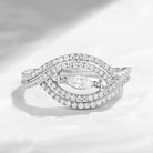 Unique Moissanite Eye Inspired Engagement Ring