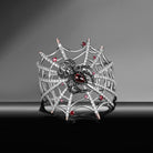 Unique Gothic Spider Web Inspired Garnet Bracelet Halloween Gift
