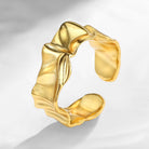 Vintage Solid Gold Open Women Wedding Ring