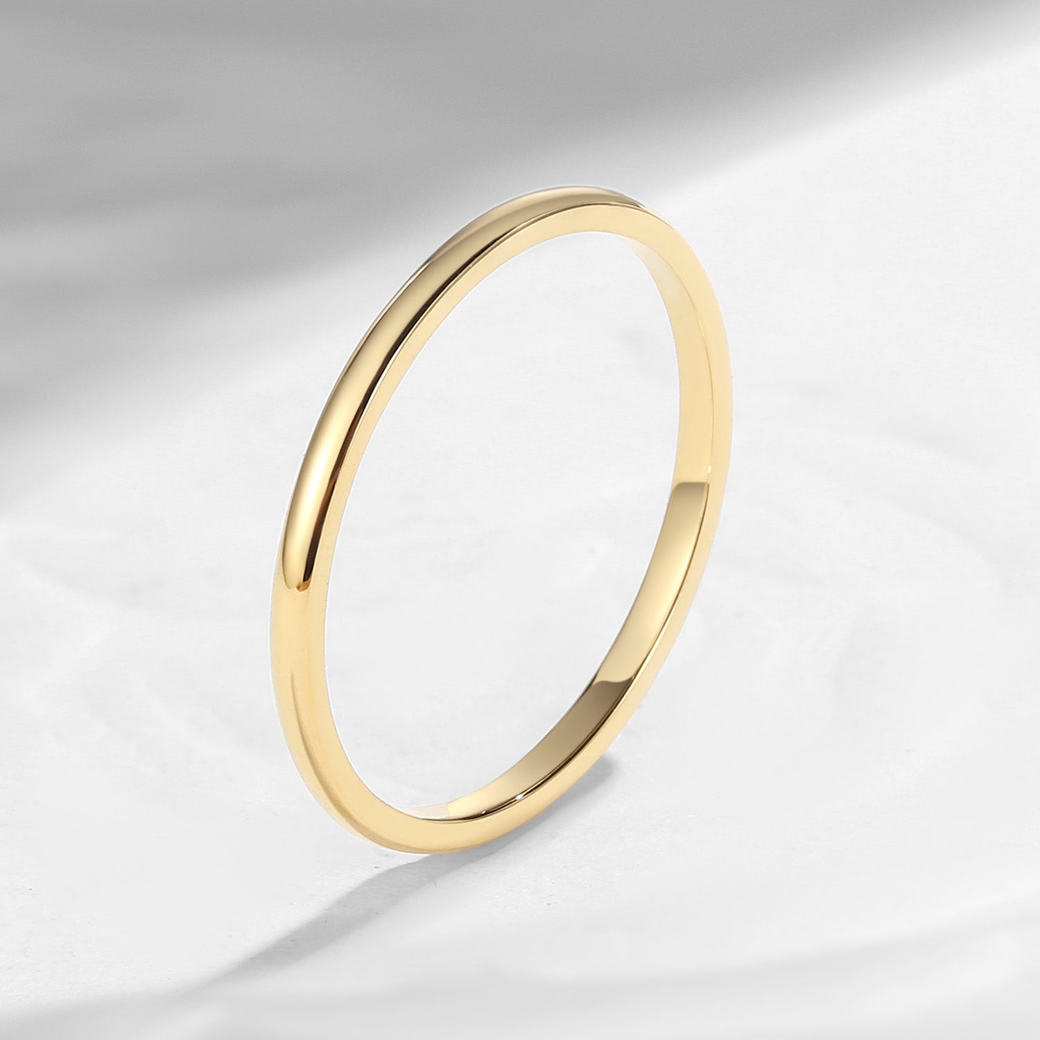 Minimalist Rose Gold Stacking Band