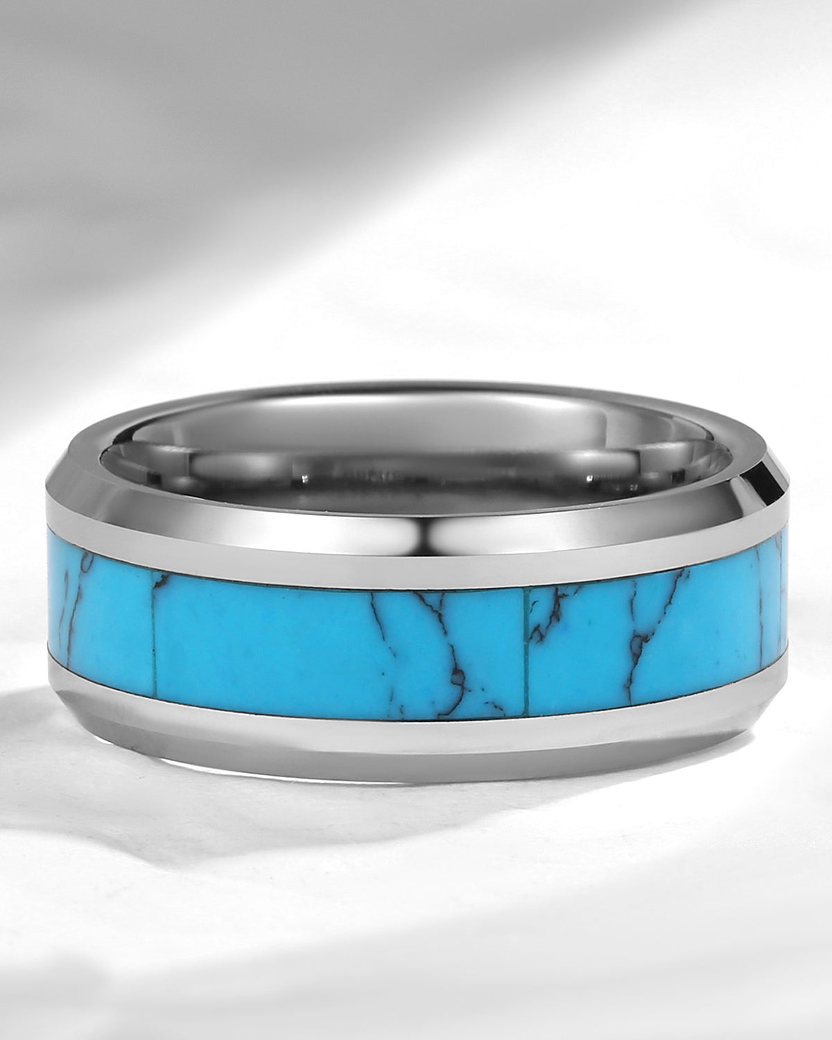 Unique Turquoise Wedding Band For Men