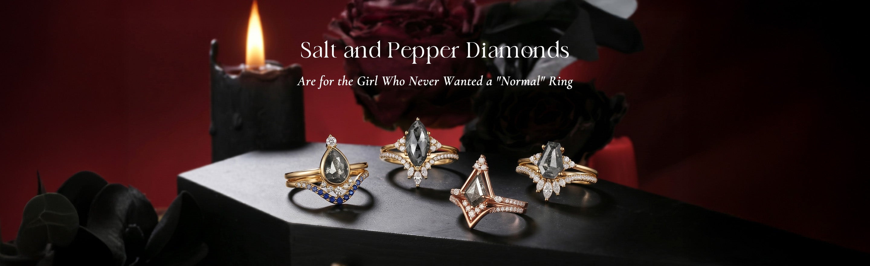 Salt and Pepper Diamonds: For the Girl Who Never Wanted a "Normal" Ring