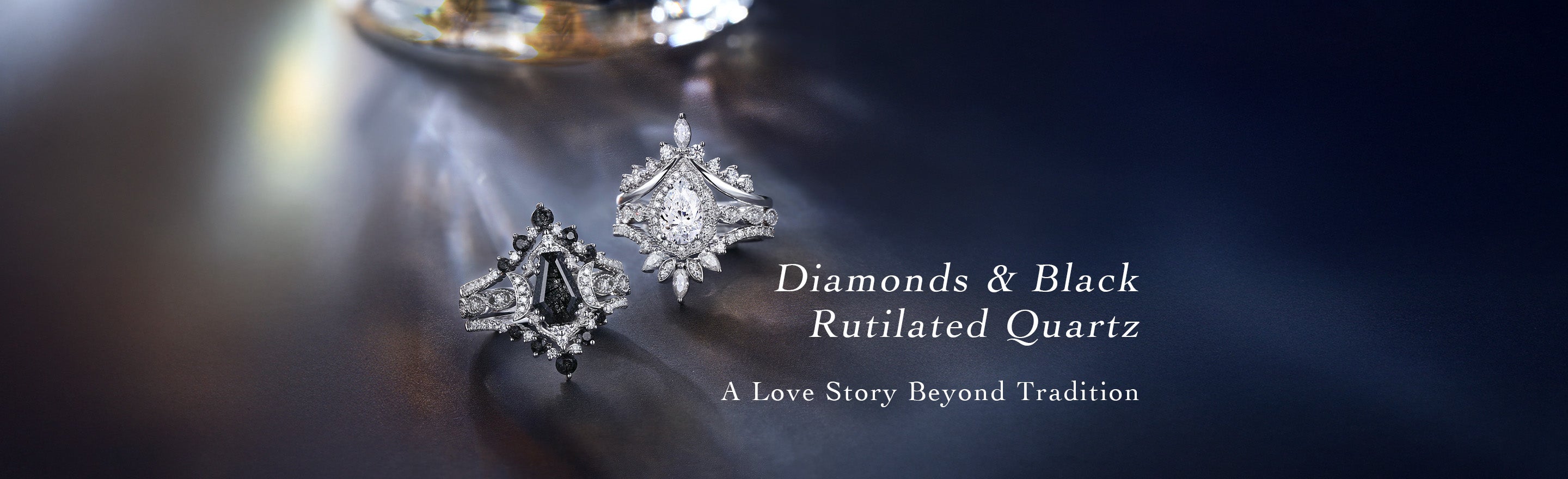 Diamonds & Black Rutilated Quartz: A Love Story Beyond Tradition