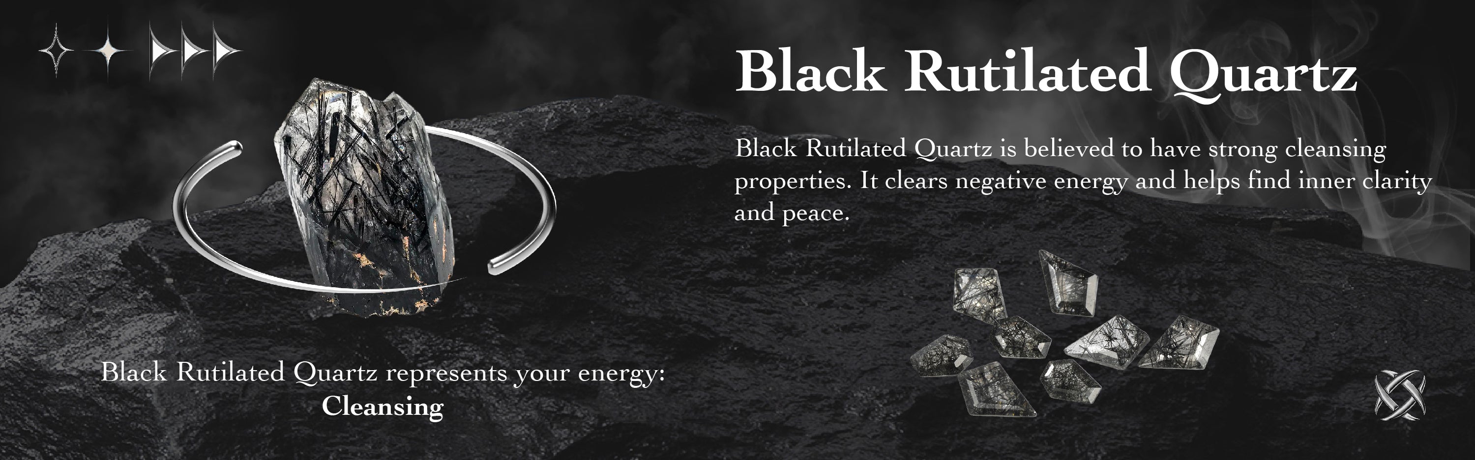 Black Rutilated Quartz: A Unique Engagement Ring Imprinted by Nature