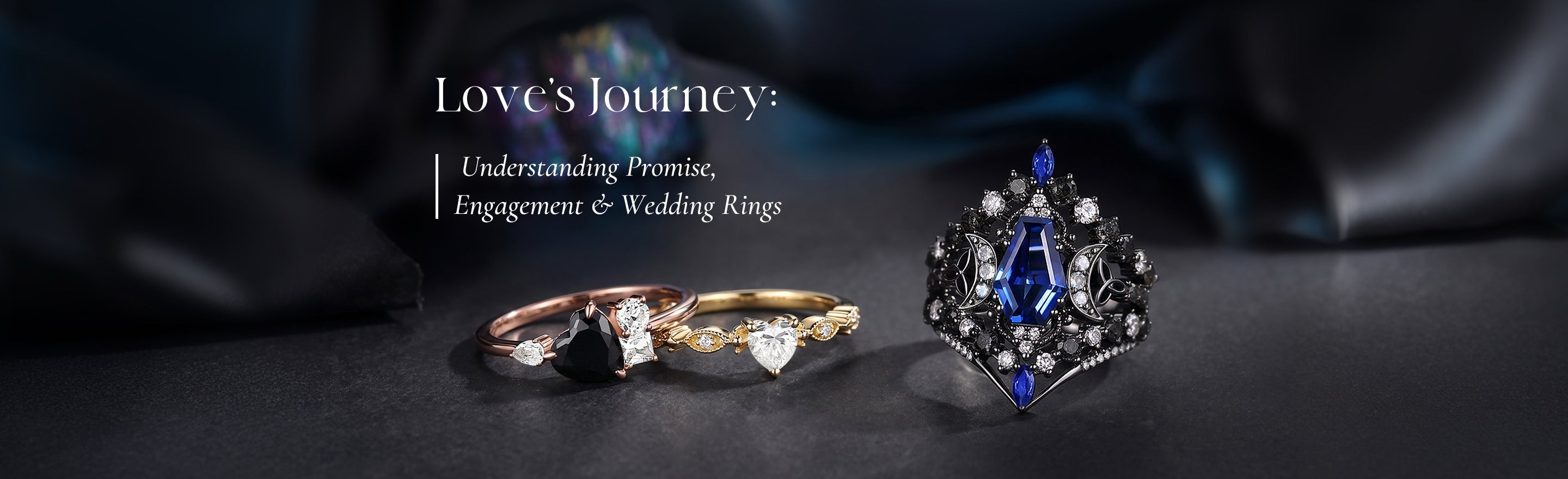 Love's Journey: Understanding Promise, Engagement & Wedding Rings