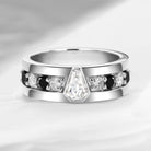 'King's Scepter' - Classic Coffin Cut IGI Certified Lab Diamond Wedding Band For Men
