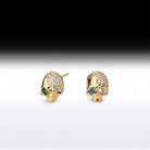 'Winking Skull' - Memento Mori Skull Birthstone Earring