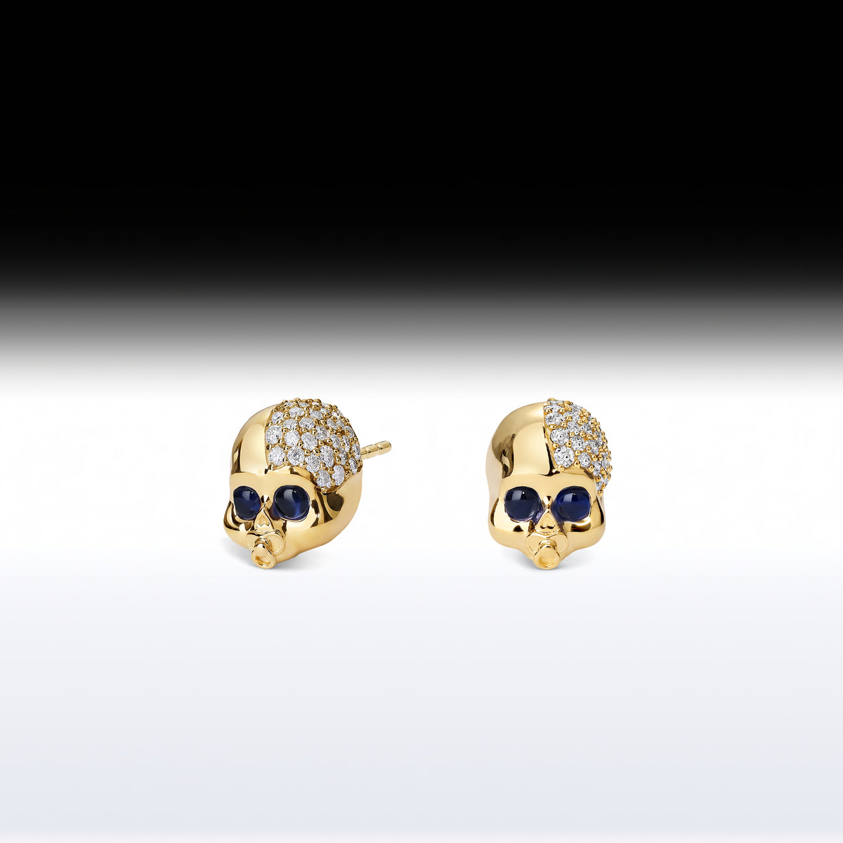 'Baby Skull' - Memento Mori Skull Birthstone Earring