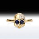 'Baby Skull' - Memento Mori Skull Birthstone Engagement Ring