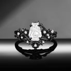 'The Fine Print' - IGI Certified Nature Inspired Coffin Lab Diamond Thorns & Roses Bridal Set with Twisted Vine Band