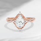 Vintage Style - IGI Certificated Pear Lab Diamond Infinity Twisted Engagement Ring