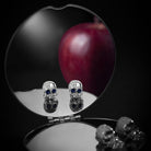 'Baby Skull' - Memento Mori Skull Birthstone Earring