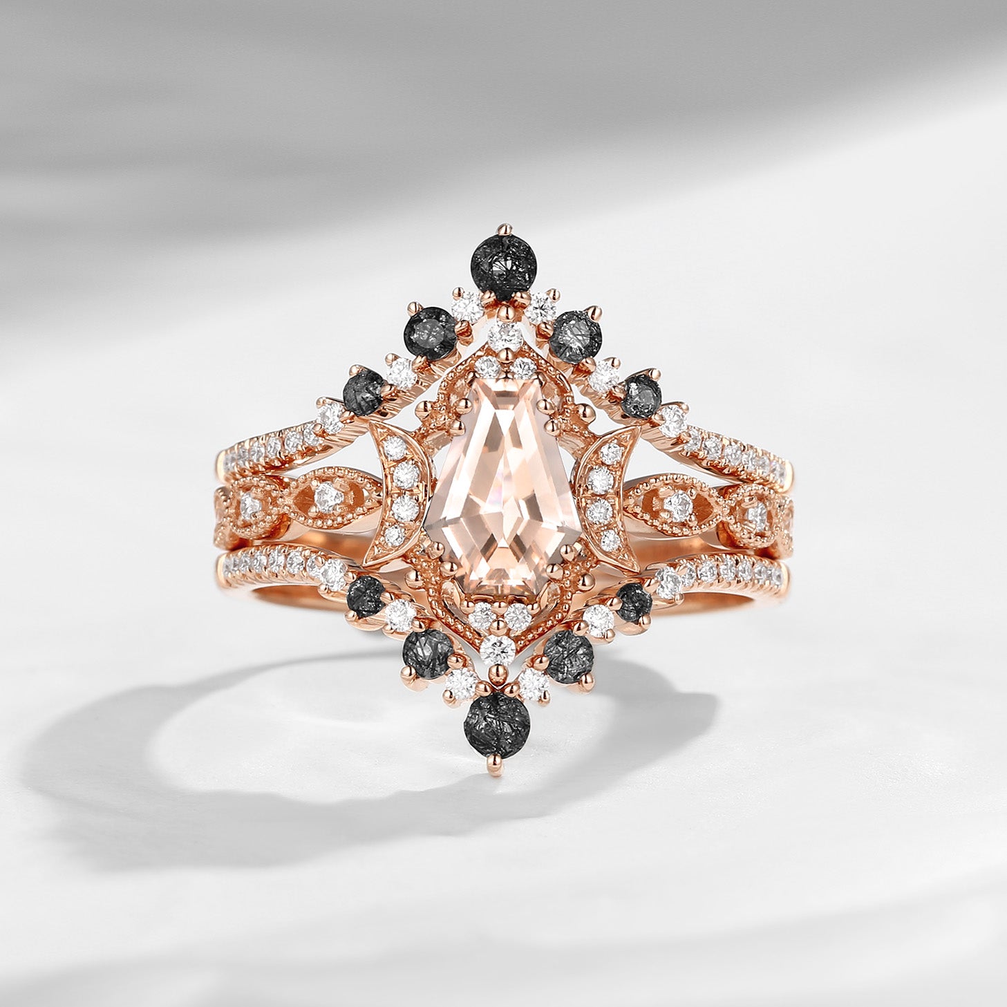 Morganite engagement shops set